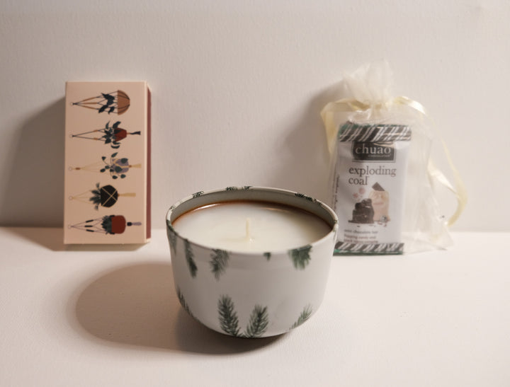Candle and Chocolates Holiday Gift Box, Lively Root, Accessory, , , , 